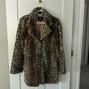 Cute Cheetah Coat - Like New!